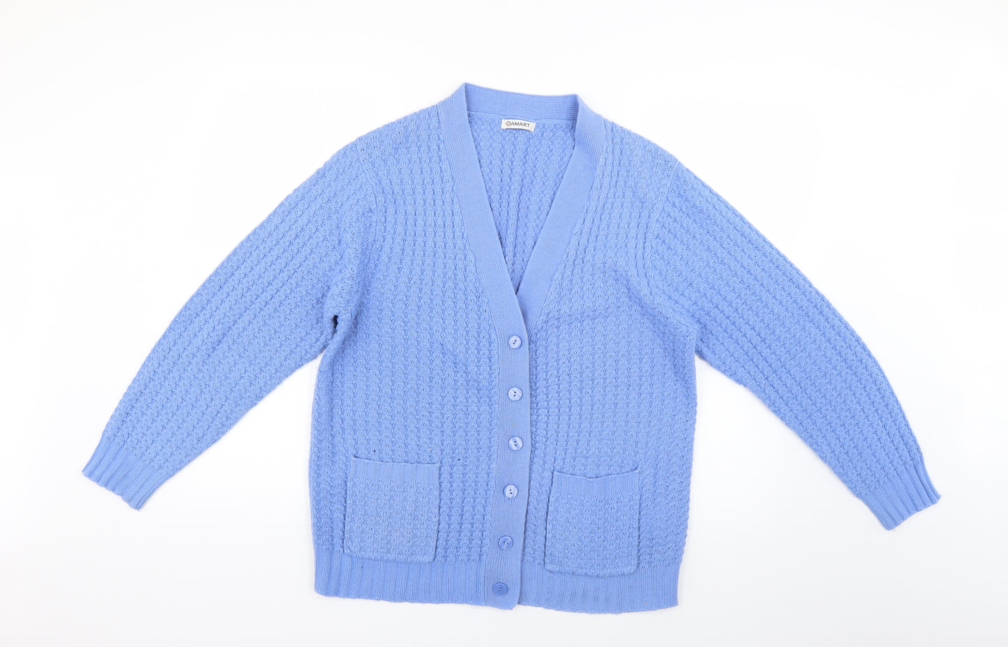 Damart Womens Blue   Cardigan Jumper Size 14
