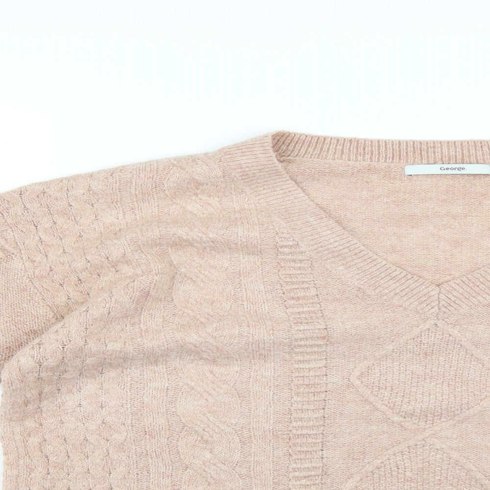 George Womens Pink   Pullover Jumper Size M
