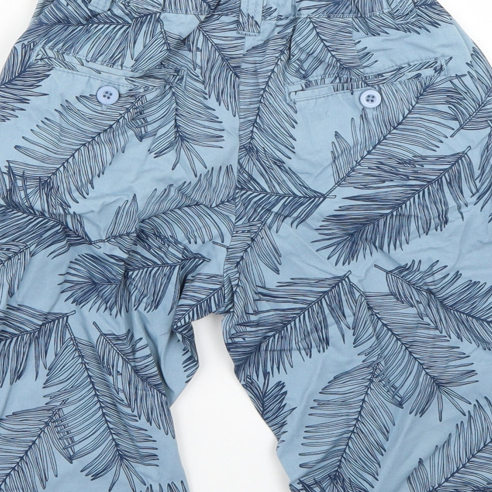 River Island Boys Blue Floral  Sweat Shorts Size 12 Years