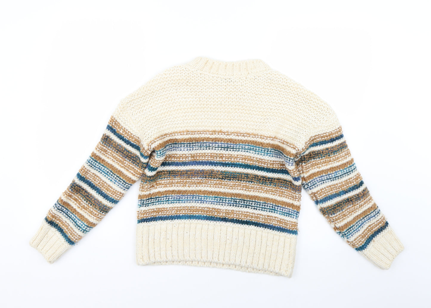 TU Womens Multicoloured Striped  Pullover Jumper Size 10