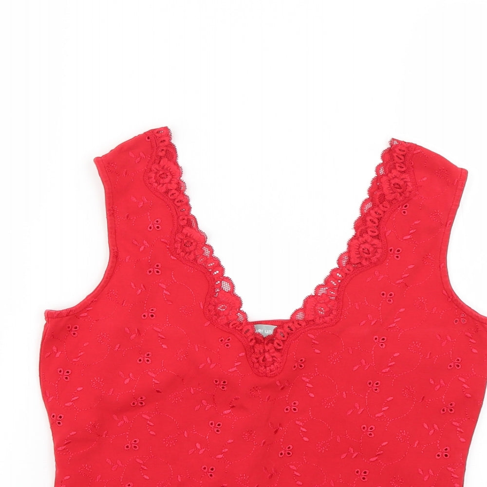 Per Una Womens Red   Basic Blouse Size 10