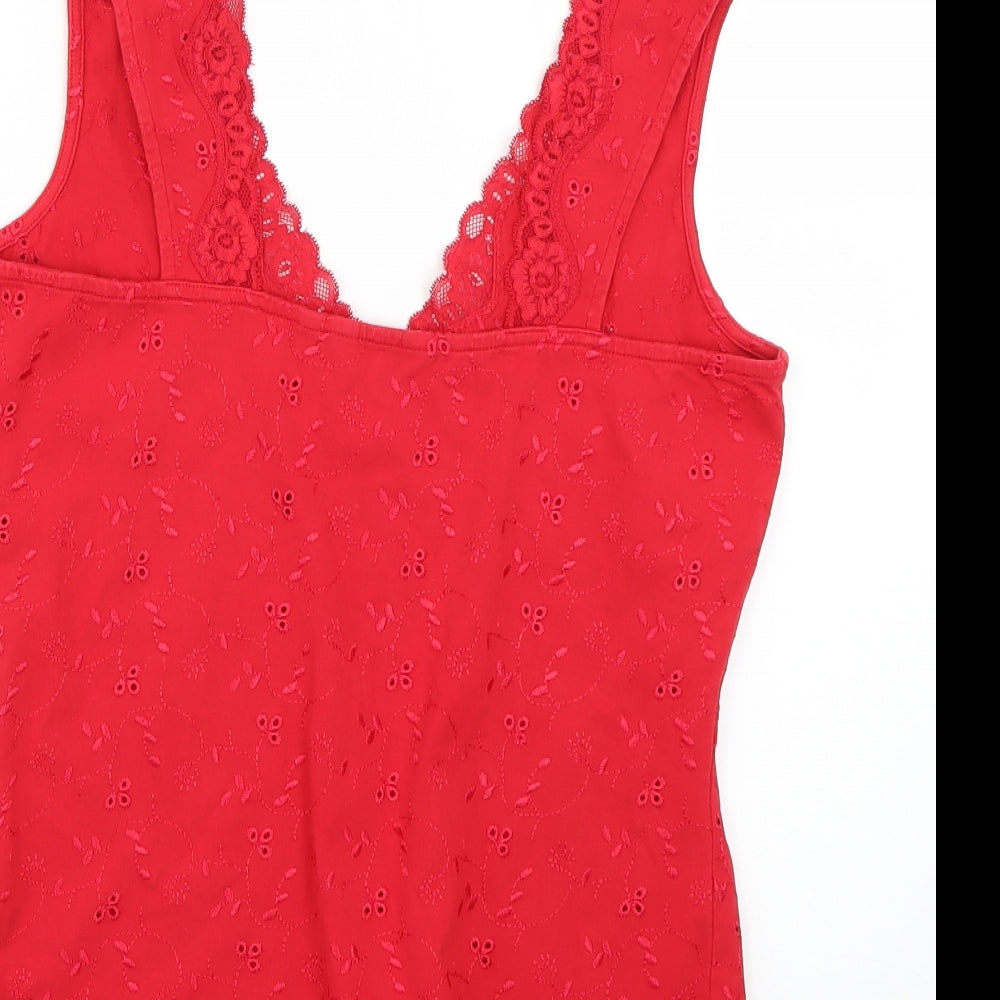 Per Una Womens Red   Basic Blouse Size 10