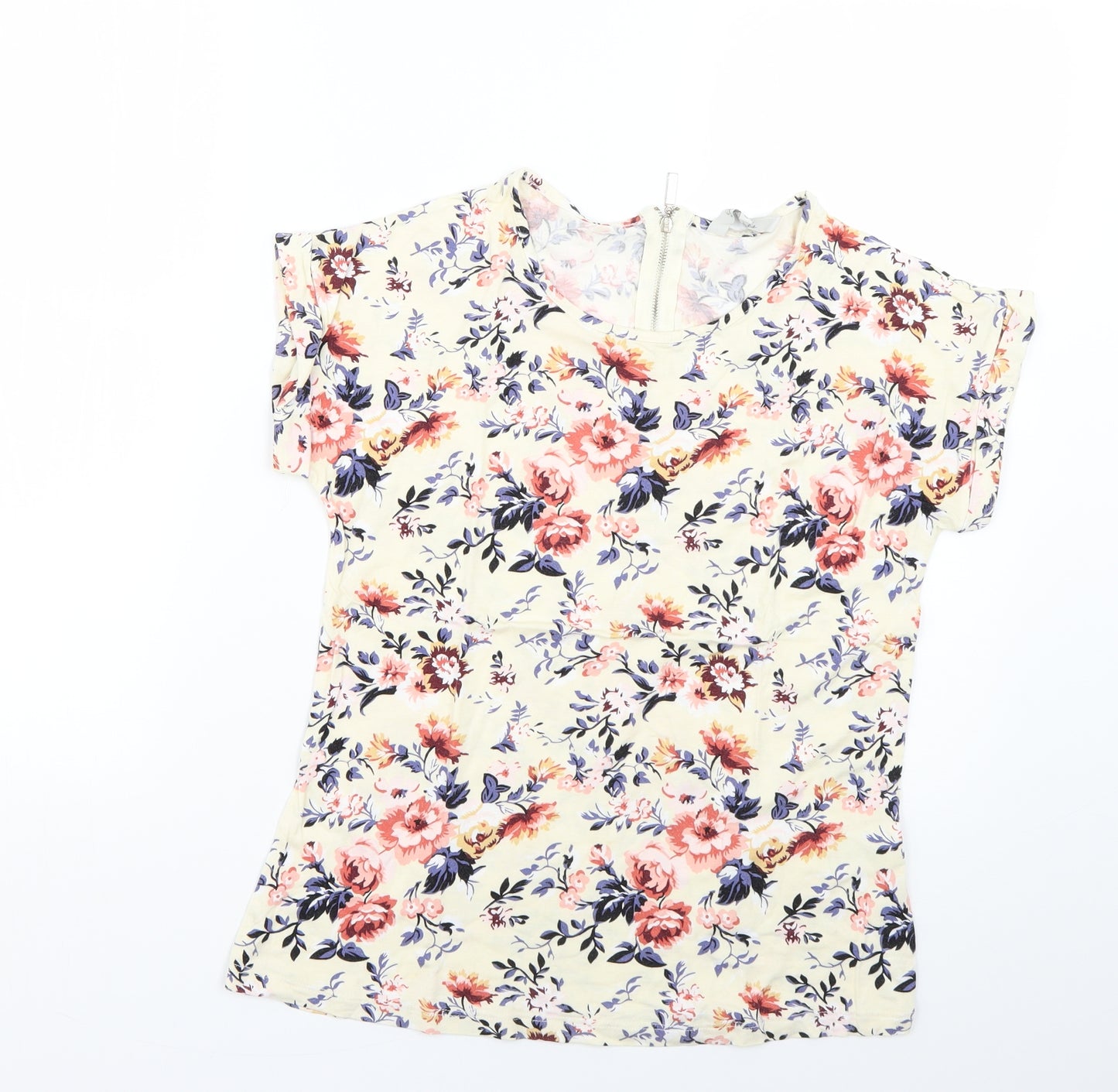 Peacocks Womens Multicoloured Floral  Basic Blouse Size 10