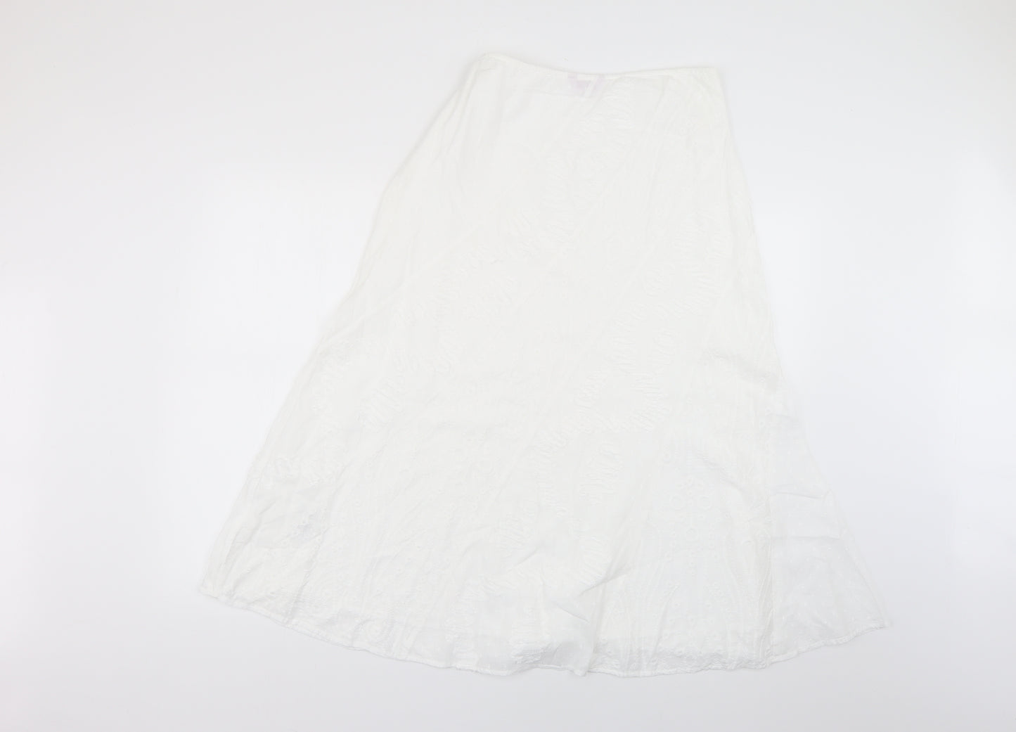 Per Una Womens White   Flare Skirt Size 10