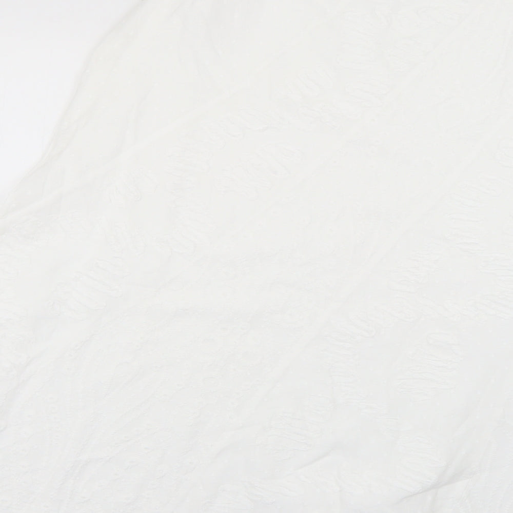 Per Una Womens White   Flare Skirt Size 10