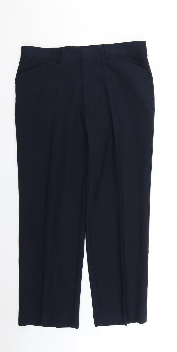 Preworn Mens Blue Suit Trousers Size 36 L36 in