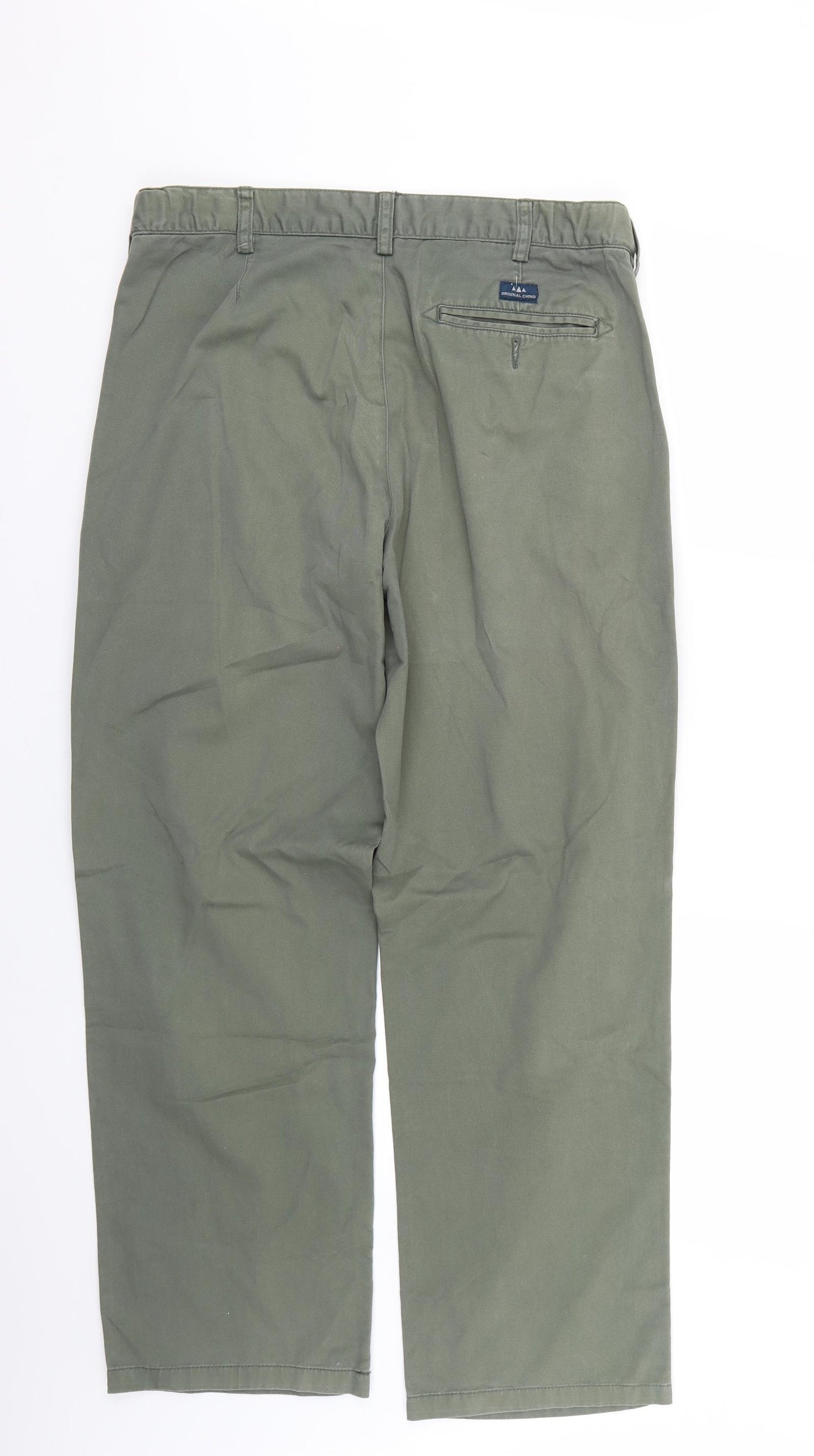 BHS Mens Green   Trousers  Size 34 L27 in
