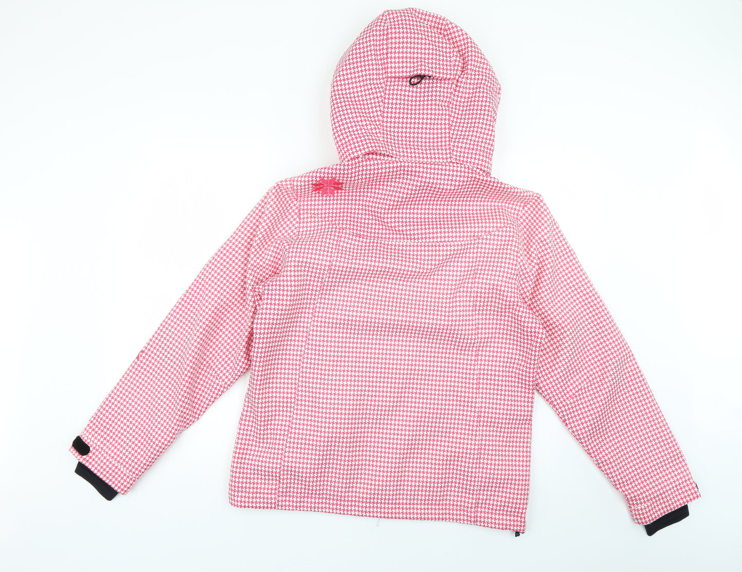 white rock Womens Pink Check  Rain Coat Coat Size 14
