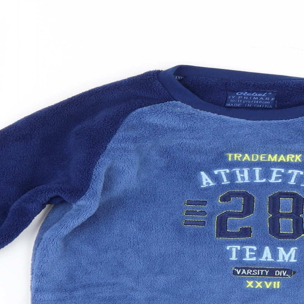 Primark Boys Blue    Pyjama Top Size 11-12 Years