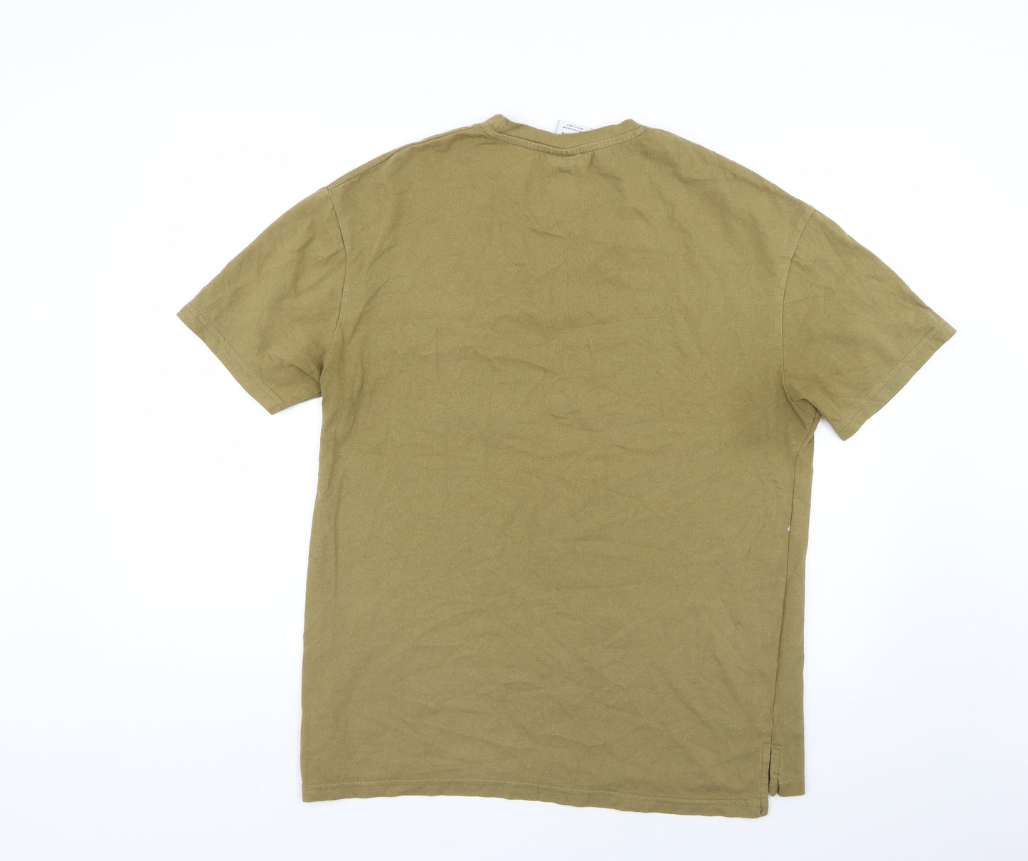 Zara Mens Green    T-Shirt Size M