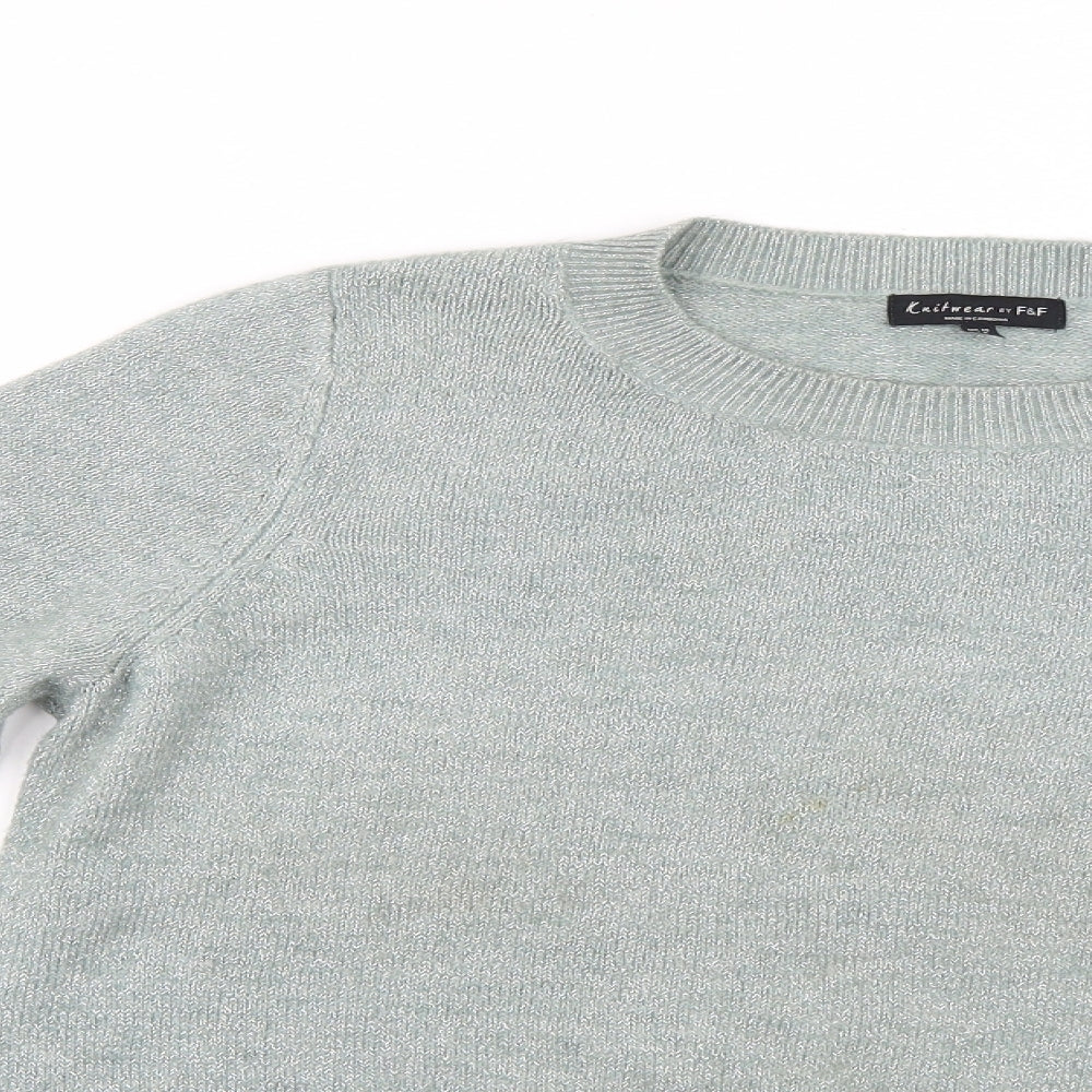 F&F Womens Green   Pullover Jumper Size 10