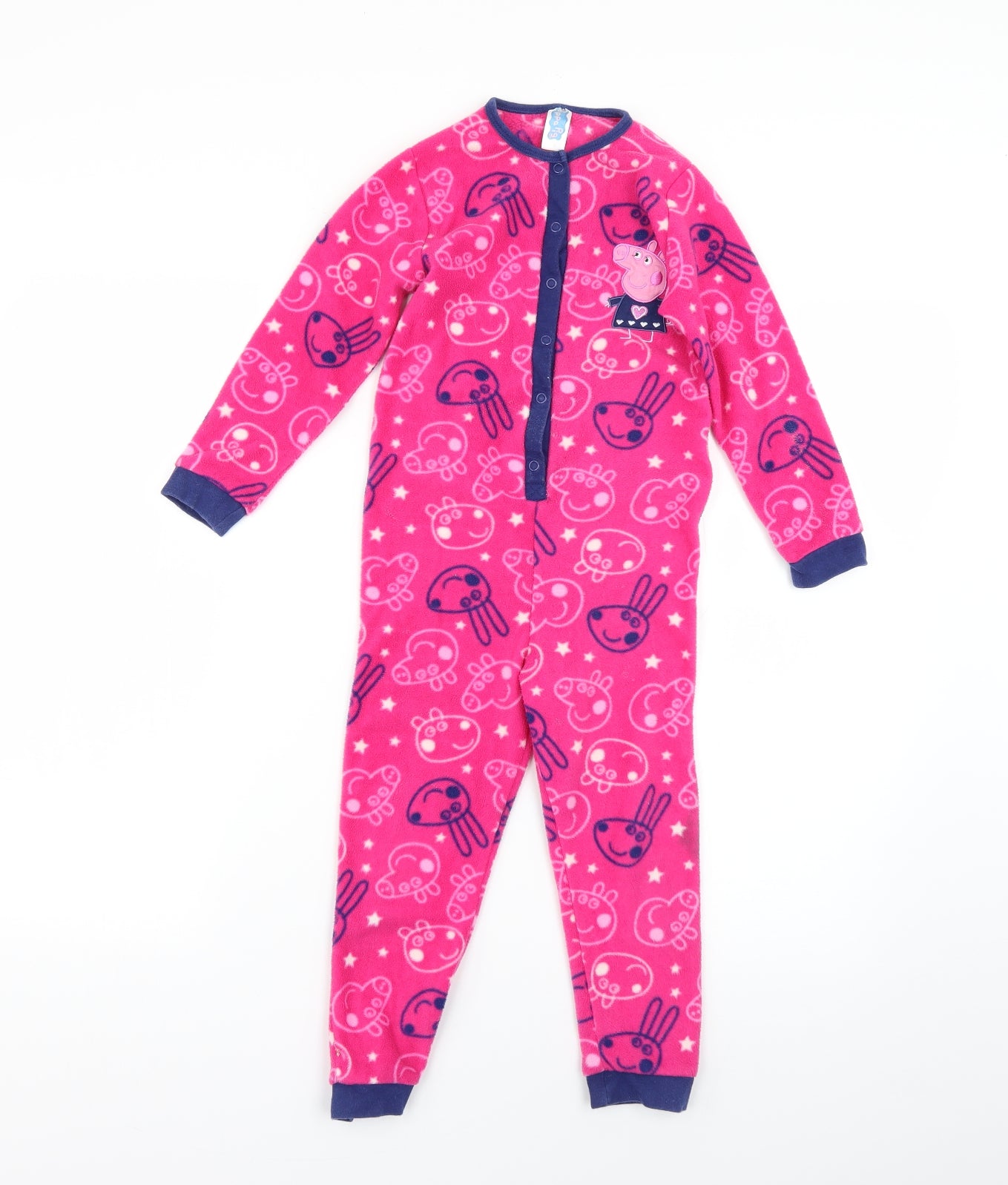 Nutmeg Girls Pink Geometric  Top One Piece Size 4-5 Years