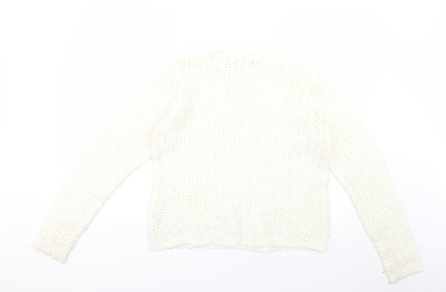 Dorothy Perkins Womens White   Pullover Jumper Size 14