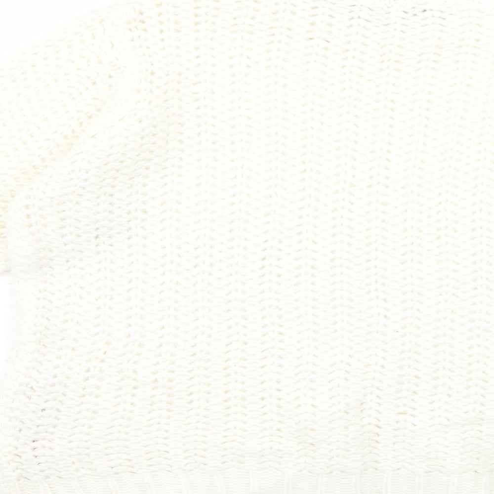 Dorothy Perkins Womens White   Pullover Jumper Size 14