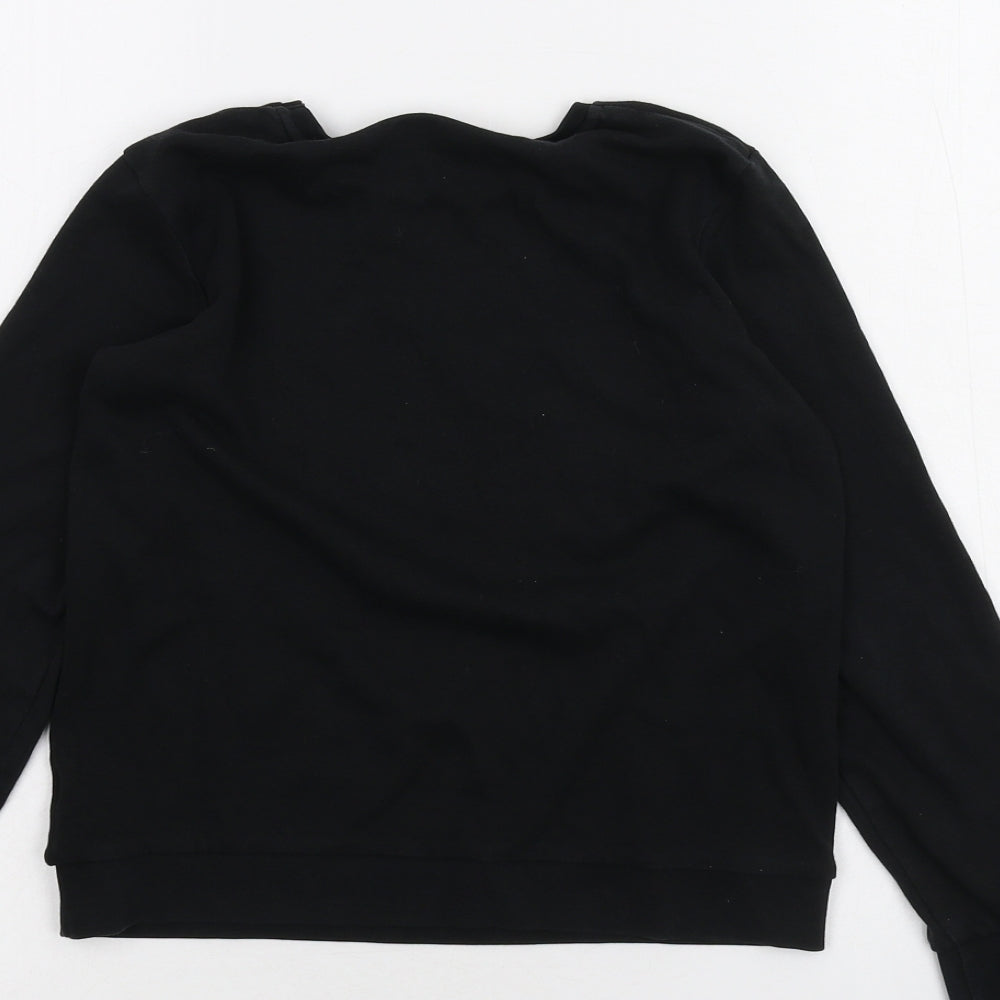George Girls Black   Basic T-Shirt Size 9-10 Years