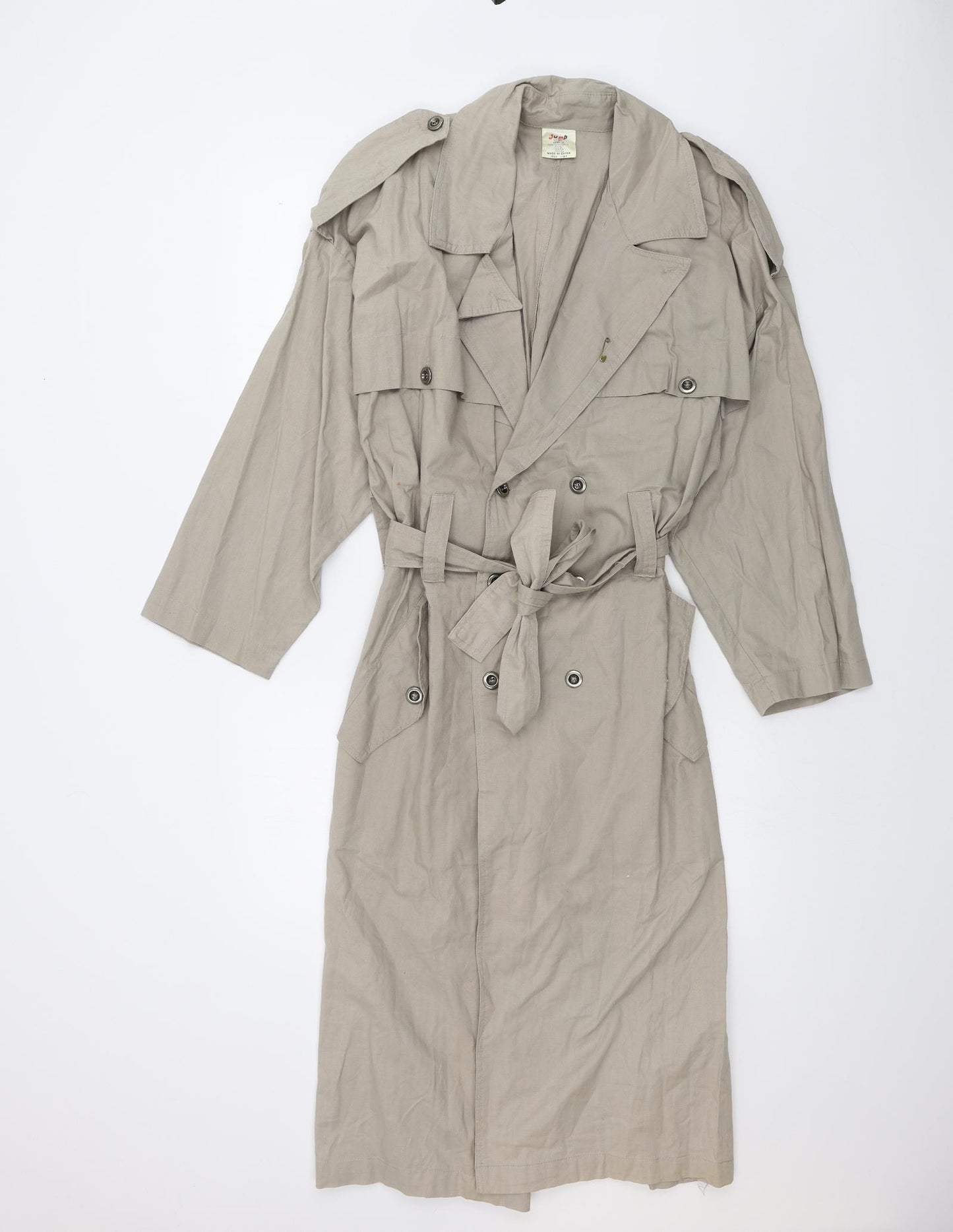 Jump Womens Grey   Overcoat Coat Size 14