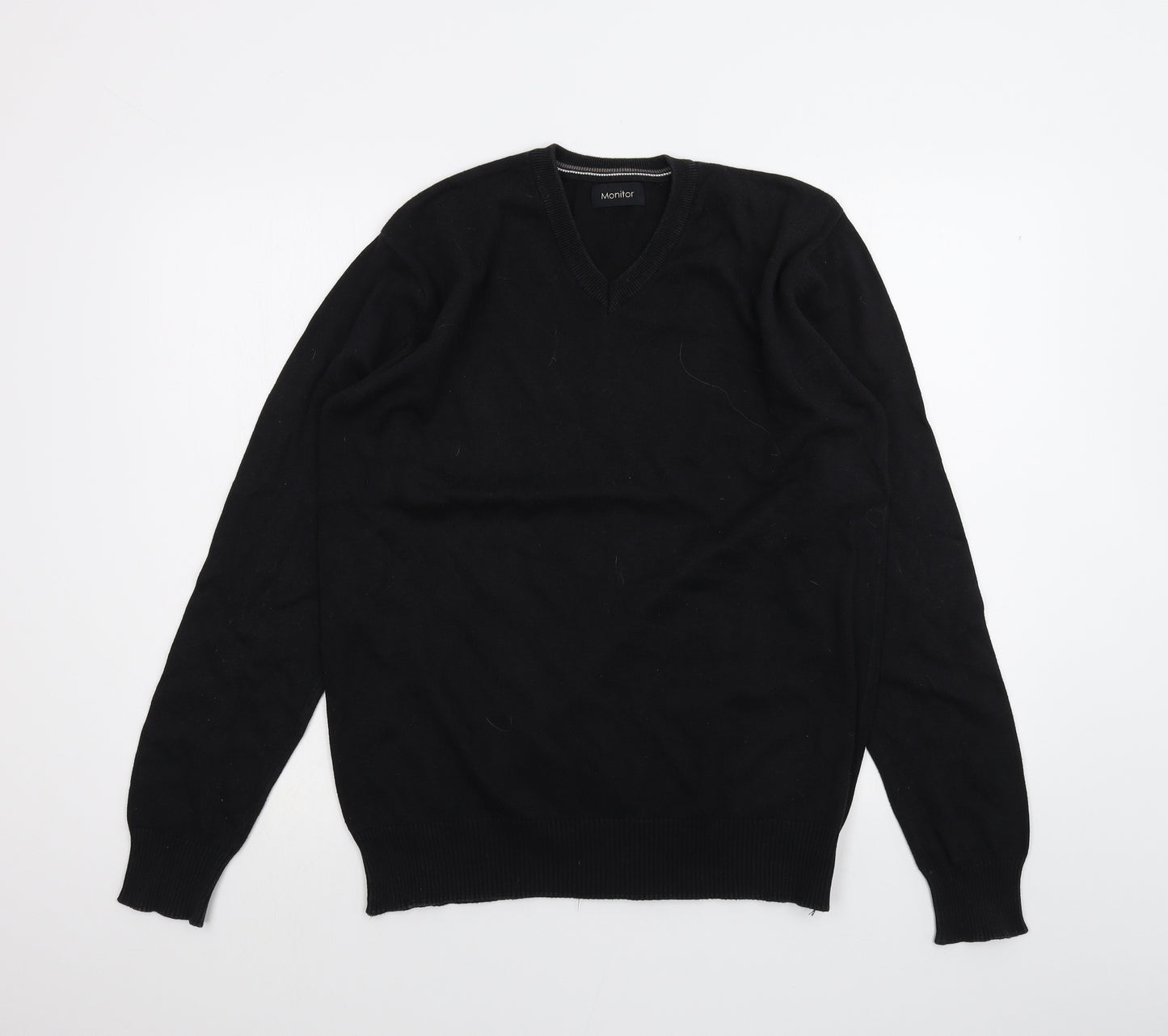 Monitor Mens Black    T-Shirt Size M