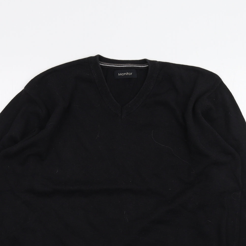 Monitor Mens Black    T-Shirt Size M