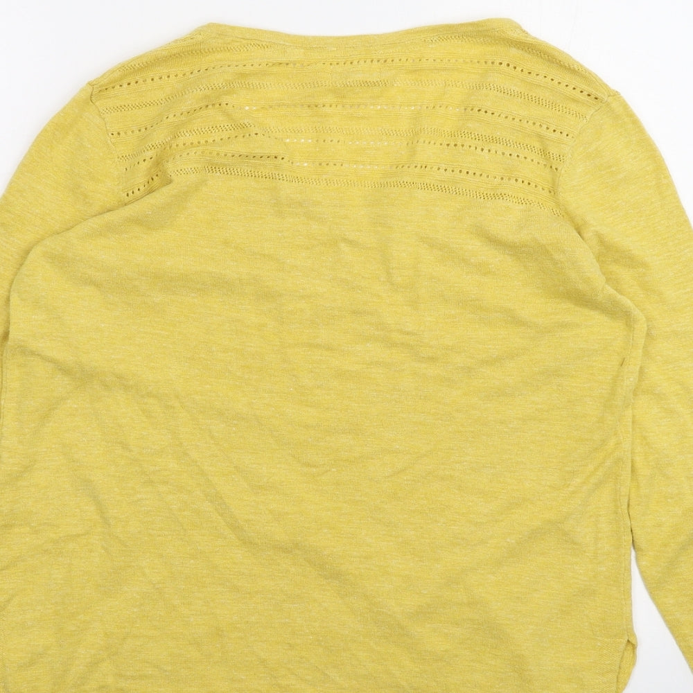 Fat Face Womens Yellow   Basic T-Shirt Size 8