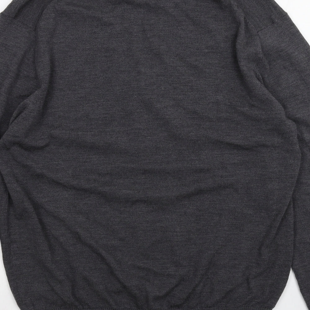 Black Mens Black   Cardigan Jumper Size L