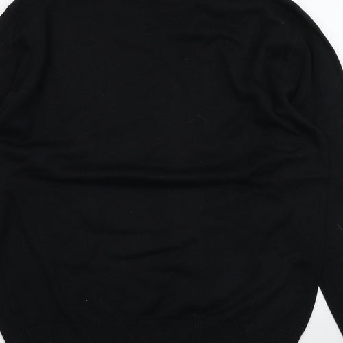 John Devin Mens Black   Pullover Jumper Size M