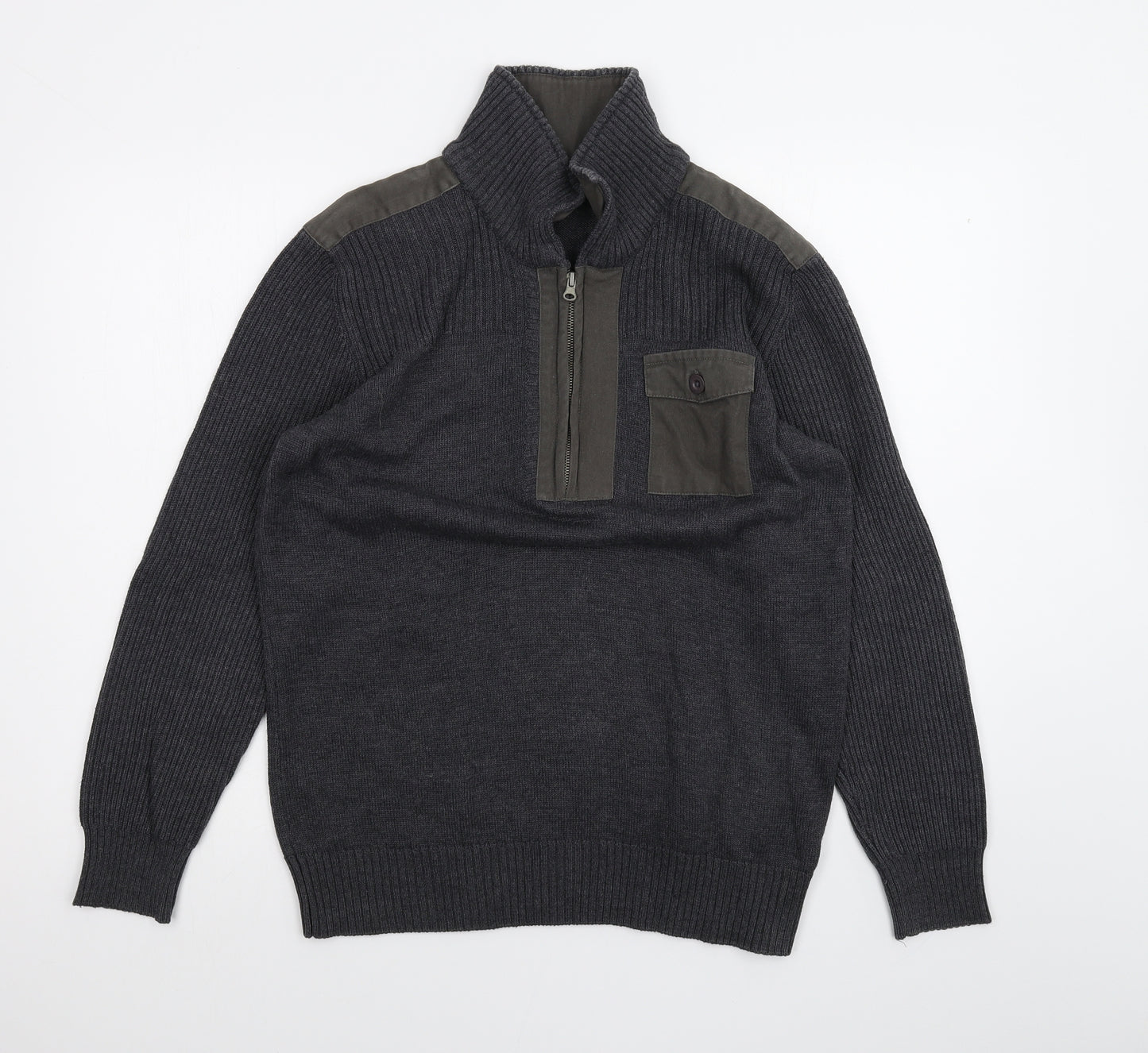 AriZona Mens Black   Pullover Jumper Size M