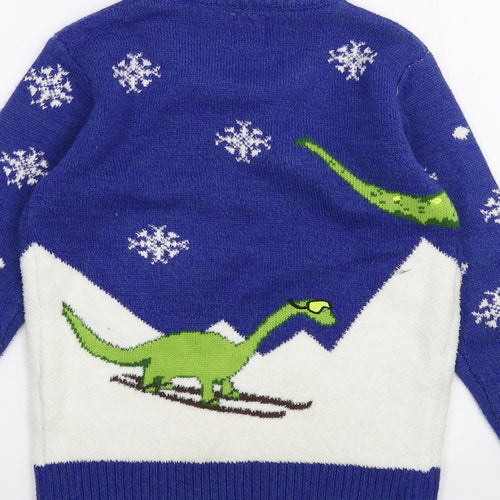 George Boys Blue   Pullover Jumper Size 10-11 Years