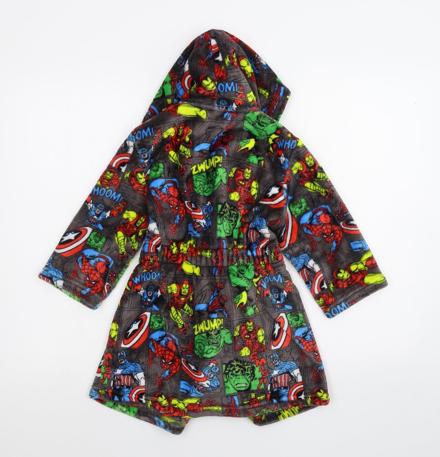 George Boys Black Solid   Robe Size 4-5 Years