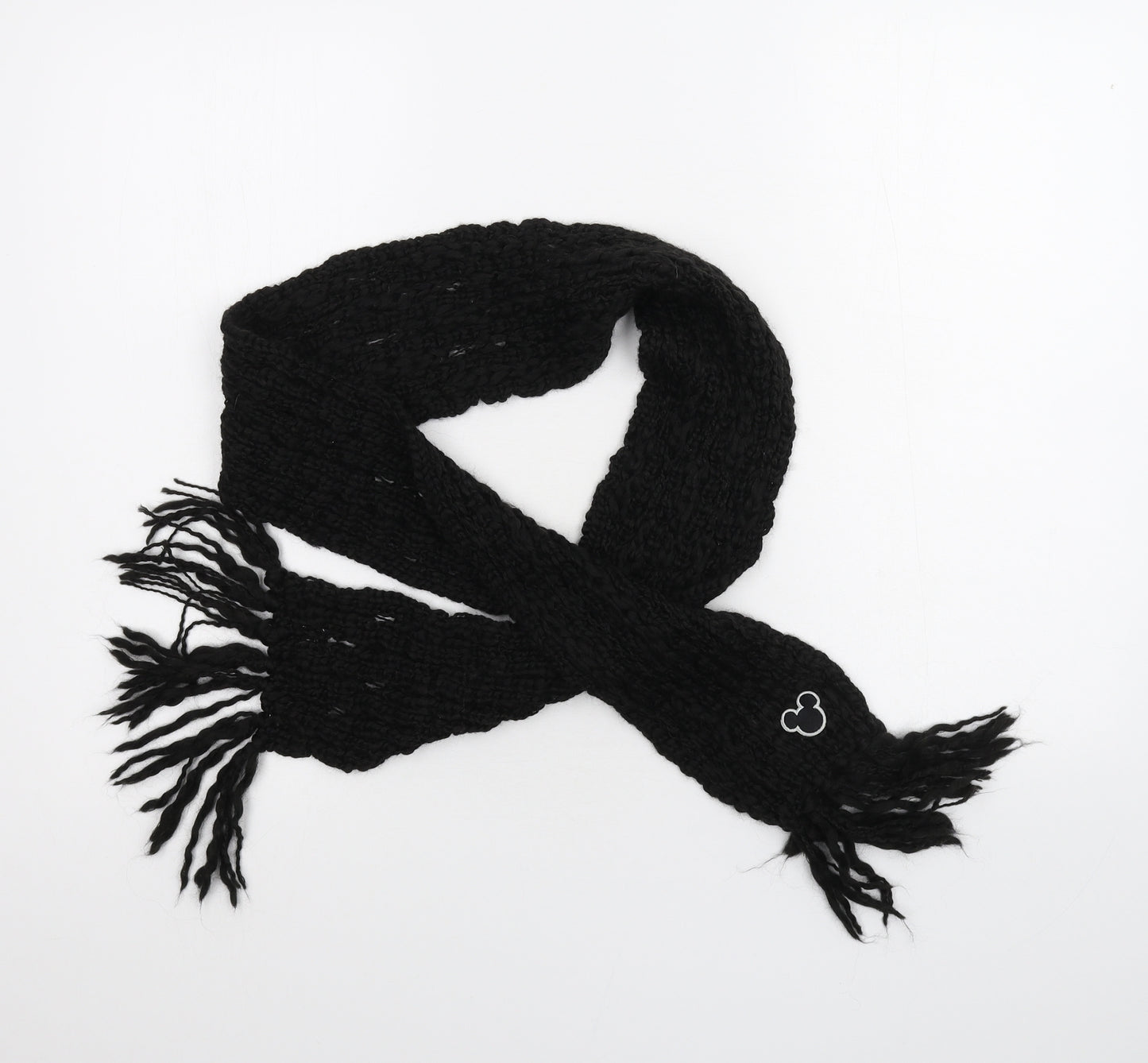 Preworn Womens Black    Scarf