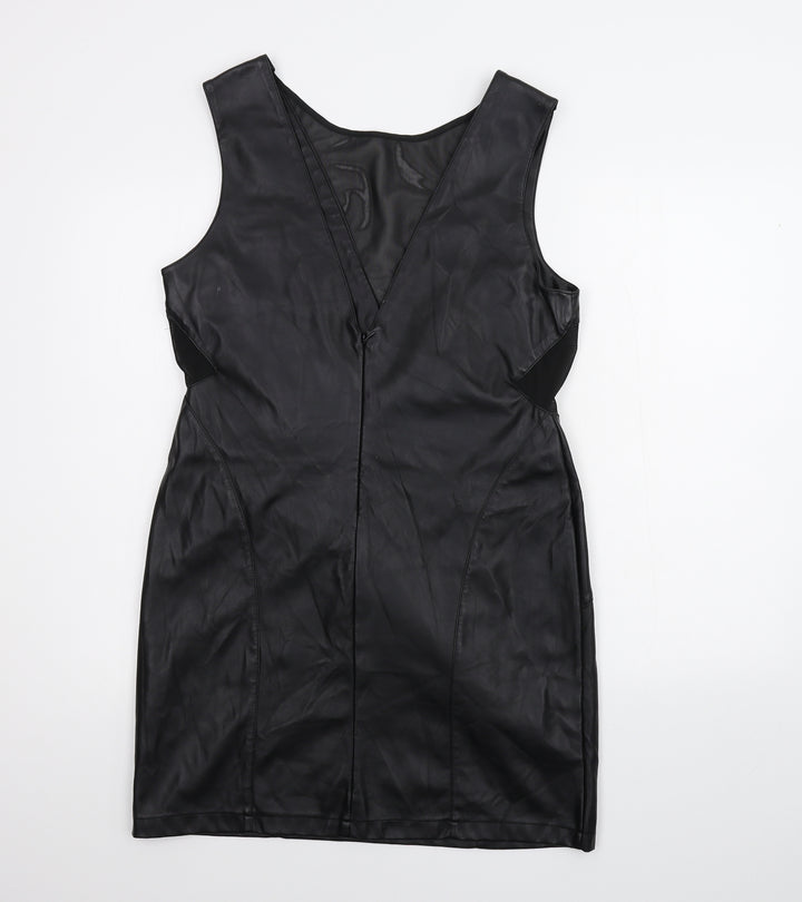 Miss Selfridge Womens Black A-Line Size 16