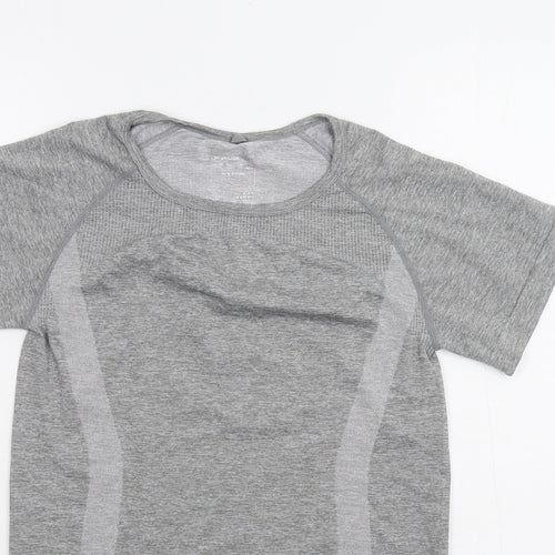 WORKOUT Womens Grey   Basic T-Shirt Size 10