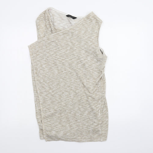 Dorothy Perkins Womens Beige   Cardigan Jumper Size L