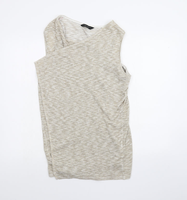 Dorothy Perkins Womens Beige   Cardigan Jumper Size L