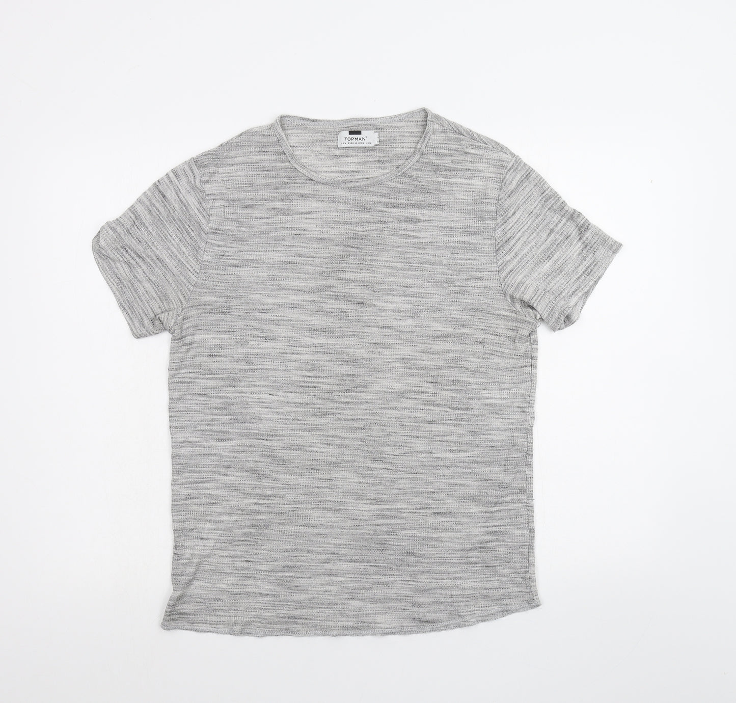 Topman Mens Grey    T-Shirt Size M