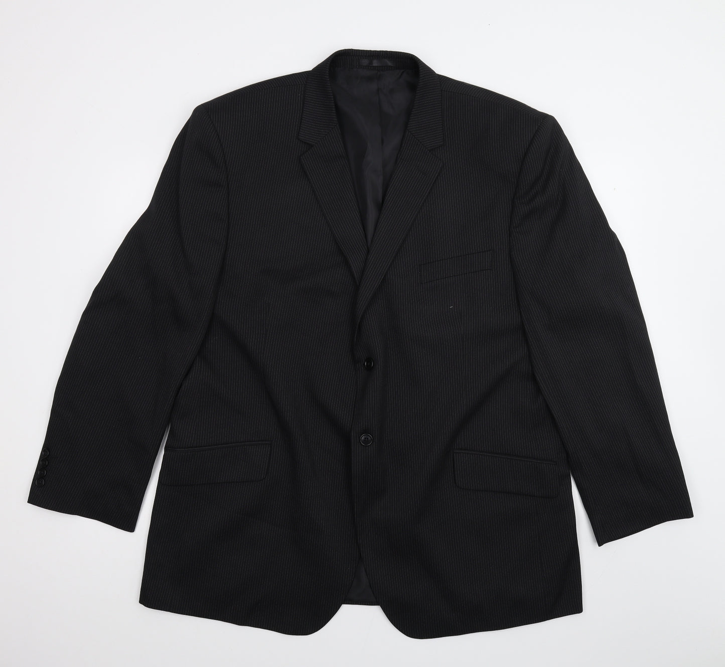 F&F Mens Black   Jacket Suit Jacket Size 50