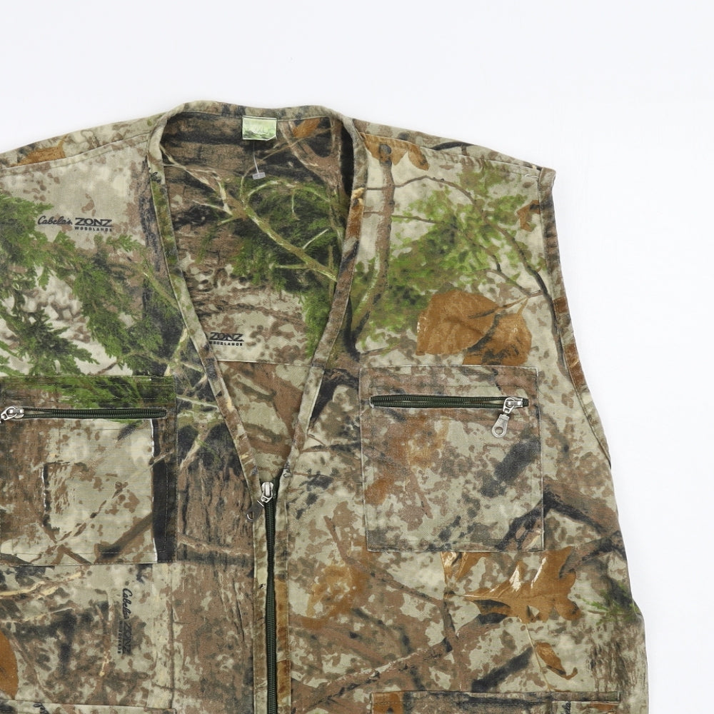 Preworn Womens Green Camouflage  Jacket  Size 2XL