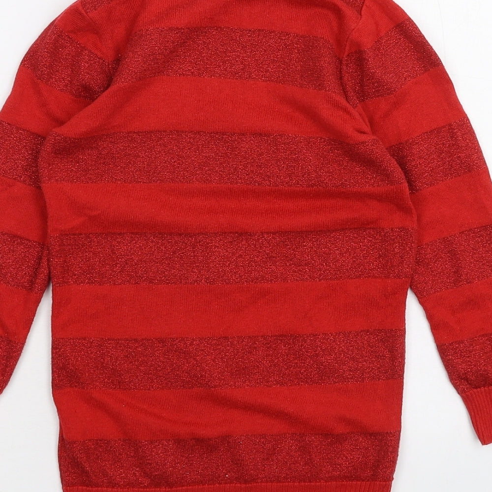 George Girls Red   Basic T-Shirt Size 6-7 Years  - Hello kitty