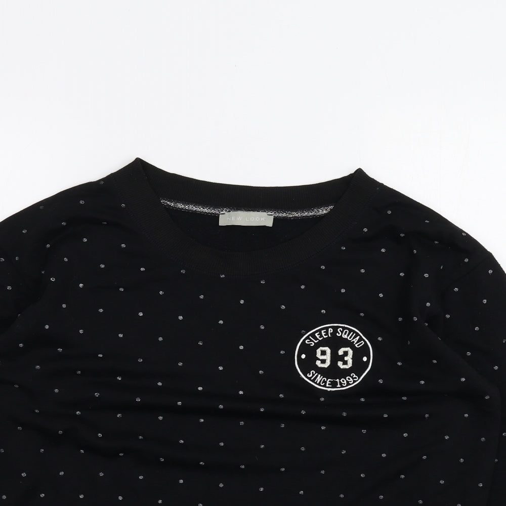 New Look Womens Black   Pullover Jumper Size 10