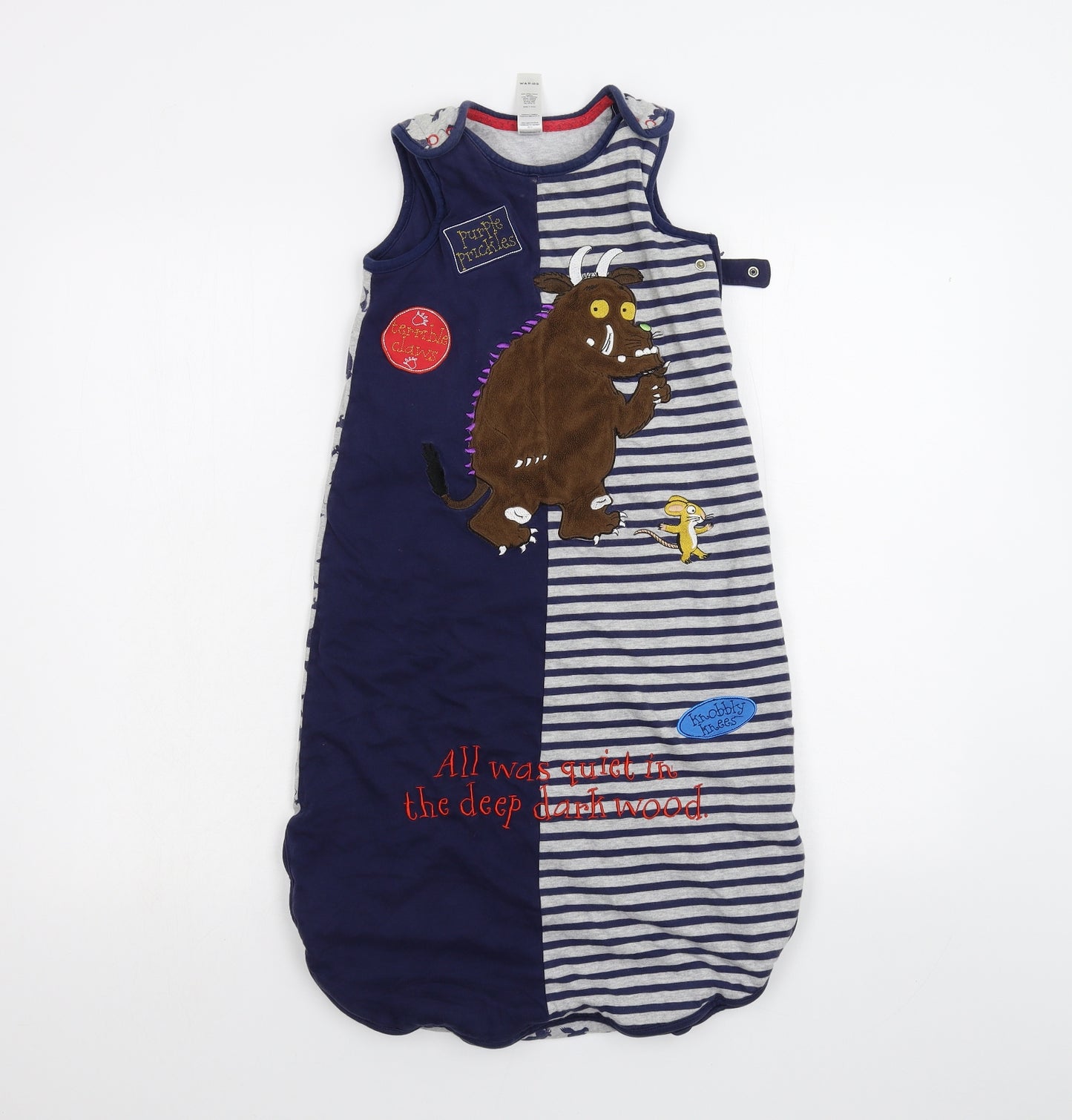 TU Baby Blue Striped  Babygrow One-Piece Size 18-24 Months  - The Gruffalo