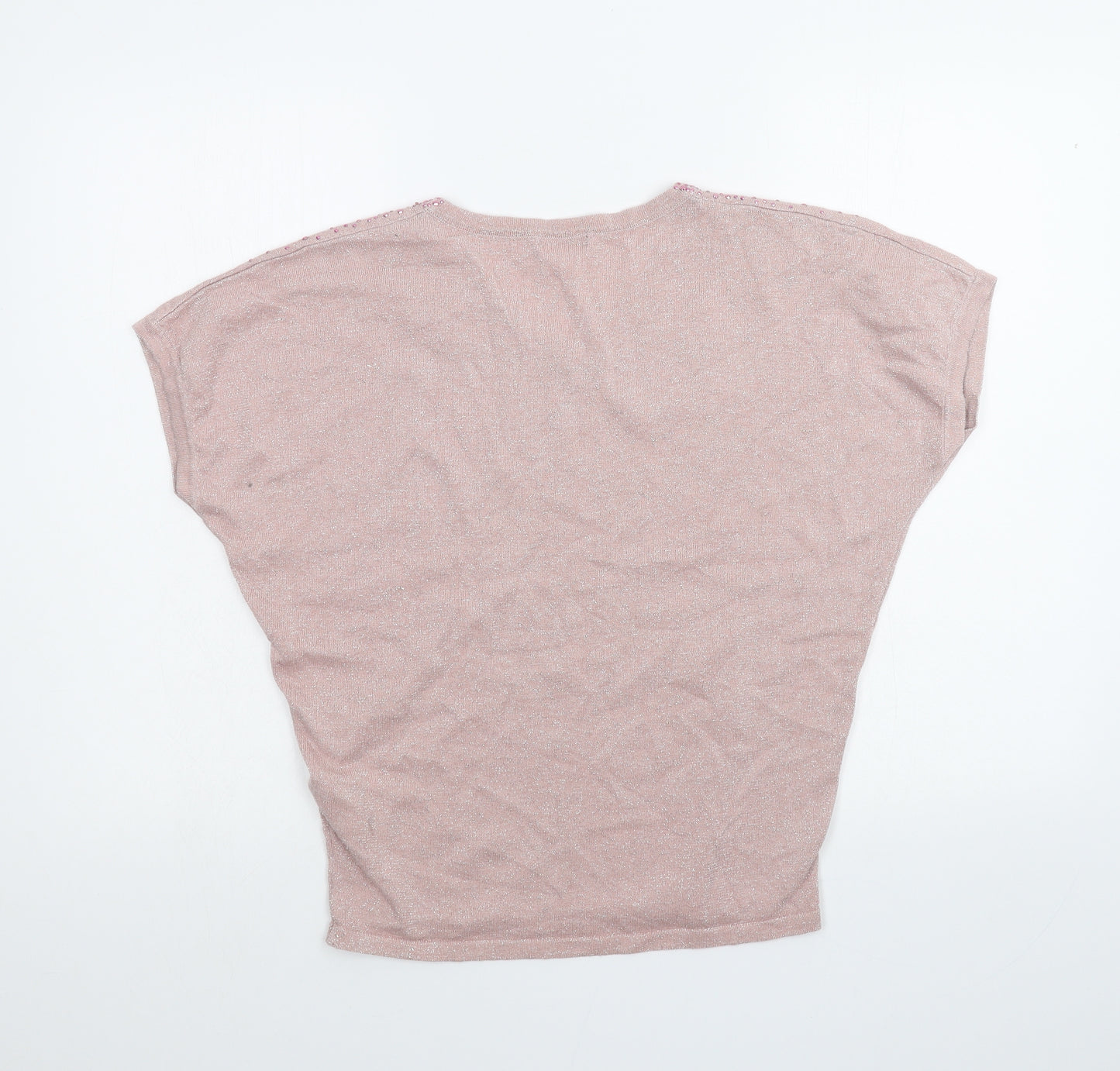 Roman Womens Pink   Basic T-Shirt Size 10