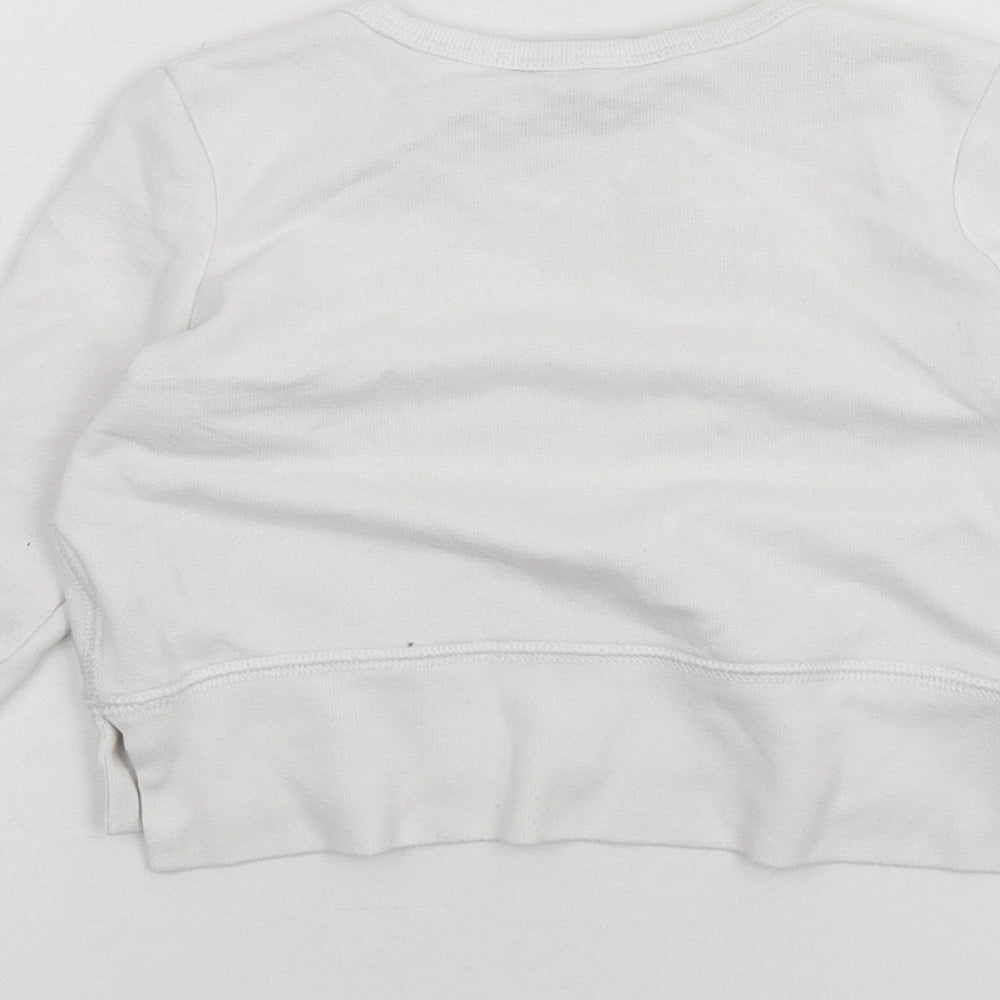 Polo Ralph Lauren Girls White   Pullover Jumper Size 3 Years