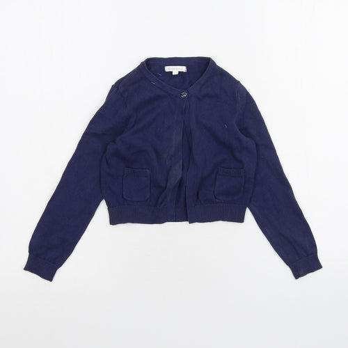 Blue Zoo Girls Blue   Cardigan Jumper Size 5-6 Years