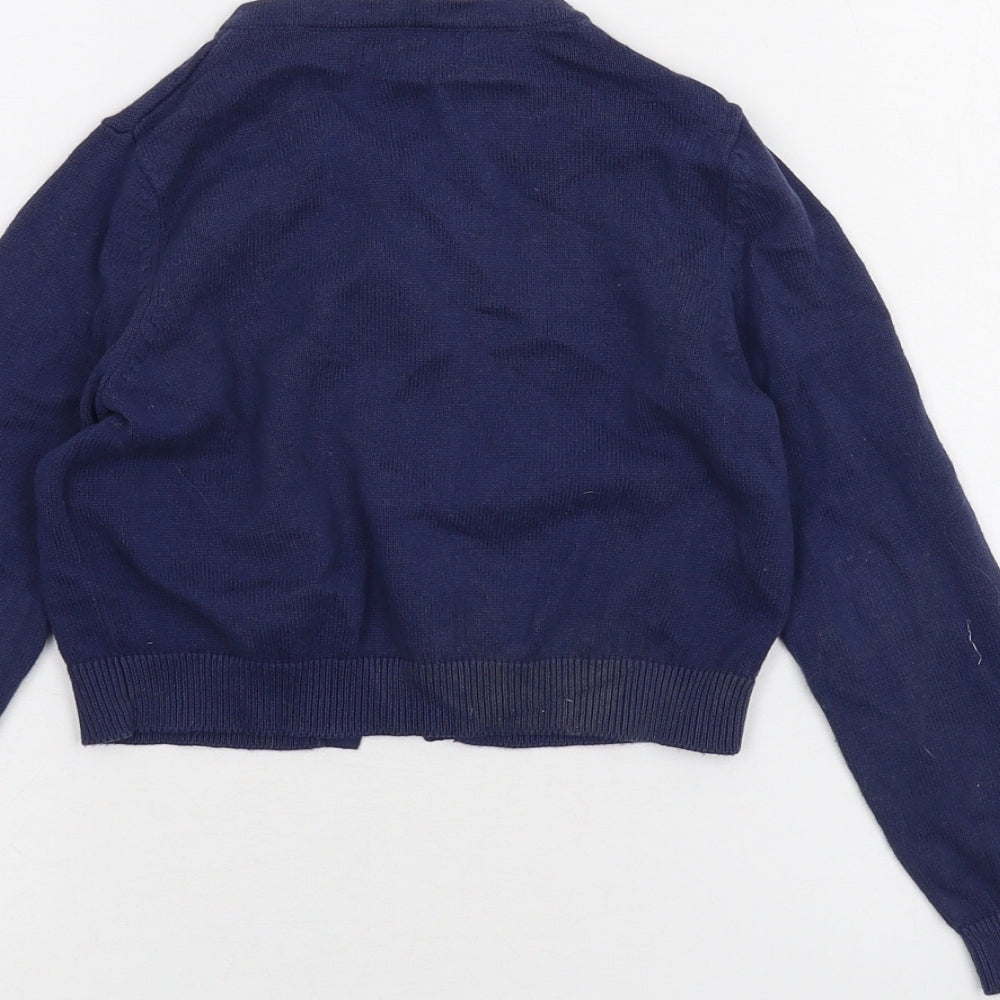 Blue Zoo Girls Blue   Cardigan Jumper Size 5-6 Years