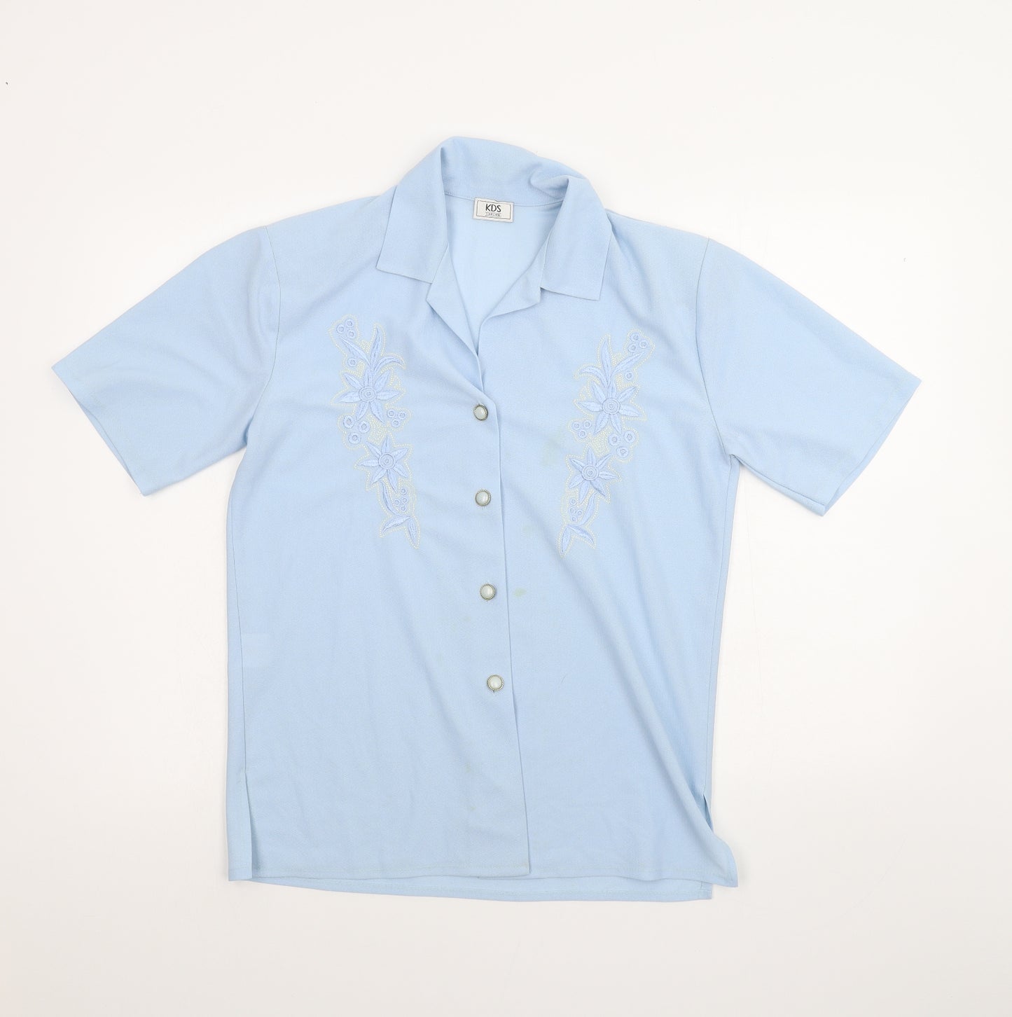 KDS Womens Blue   Basic Button-Up Size 14