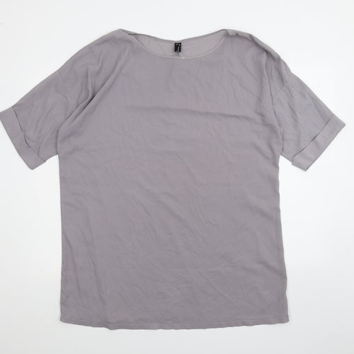Zanzea Womens Purple   Basic T-Shirt Size 2XL