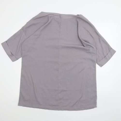 Zanzea Womens Purple   Basic T-Shirt Size 2XL