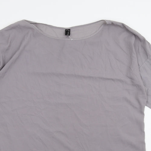 Zanzea Womens Purple   Basic T-Shirt Size 2XL
