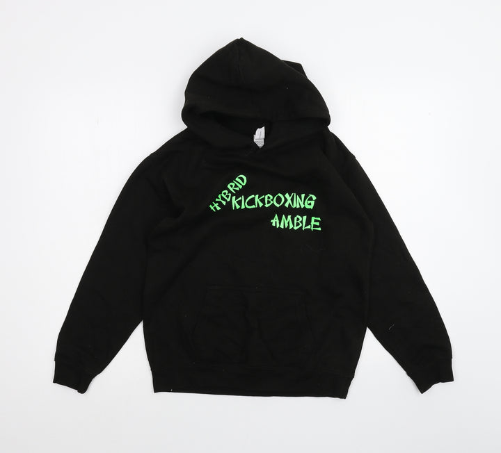 AWD Boys Black Pullover Hoodie Size 12-13 Years