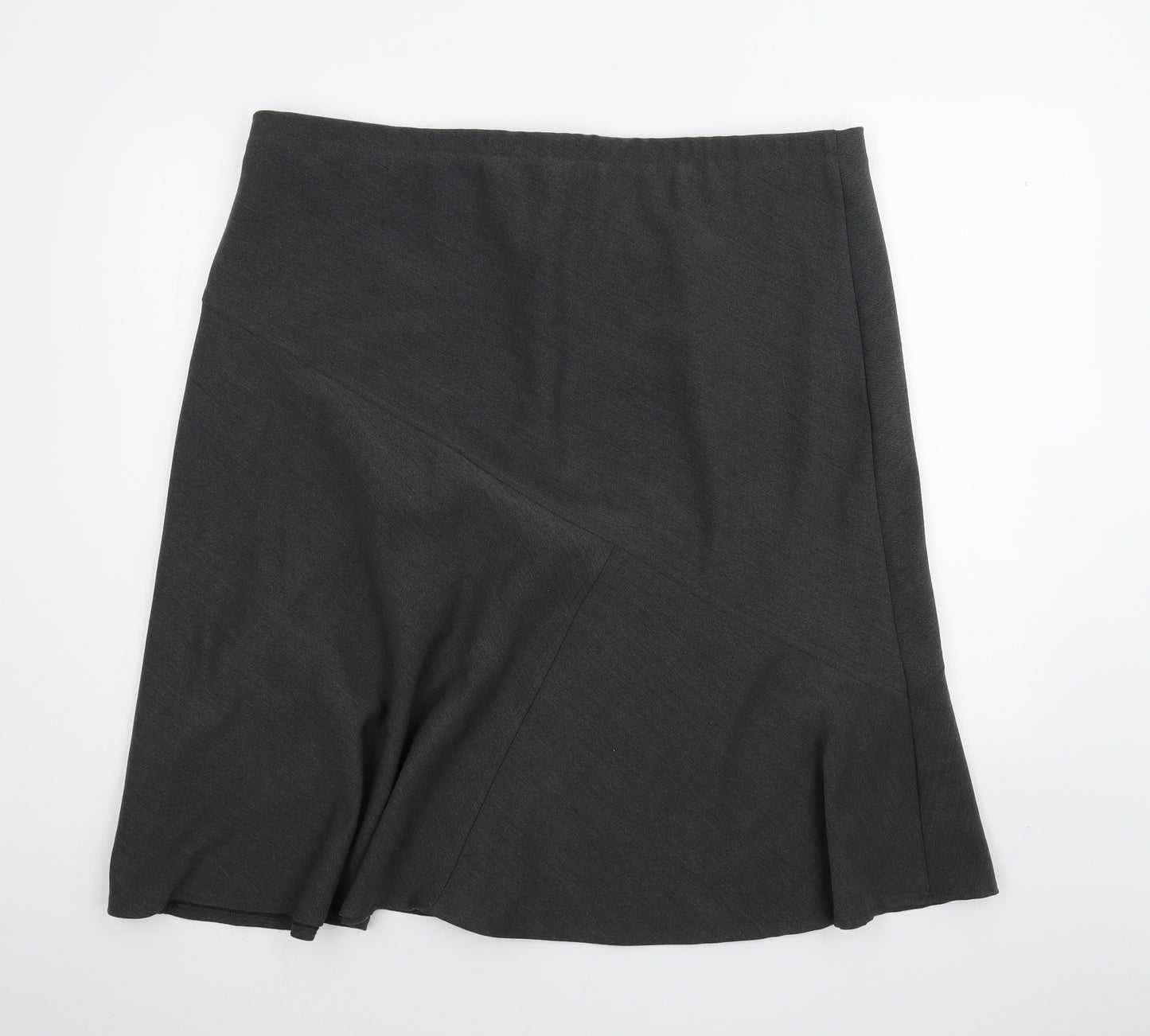 Afibel Womens Grey   A-Line Skirt Size 24