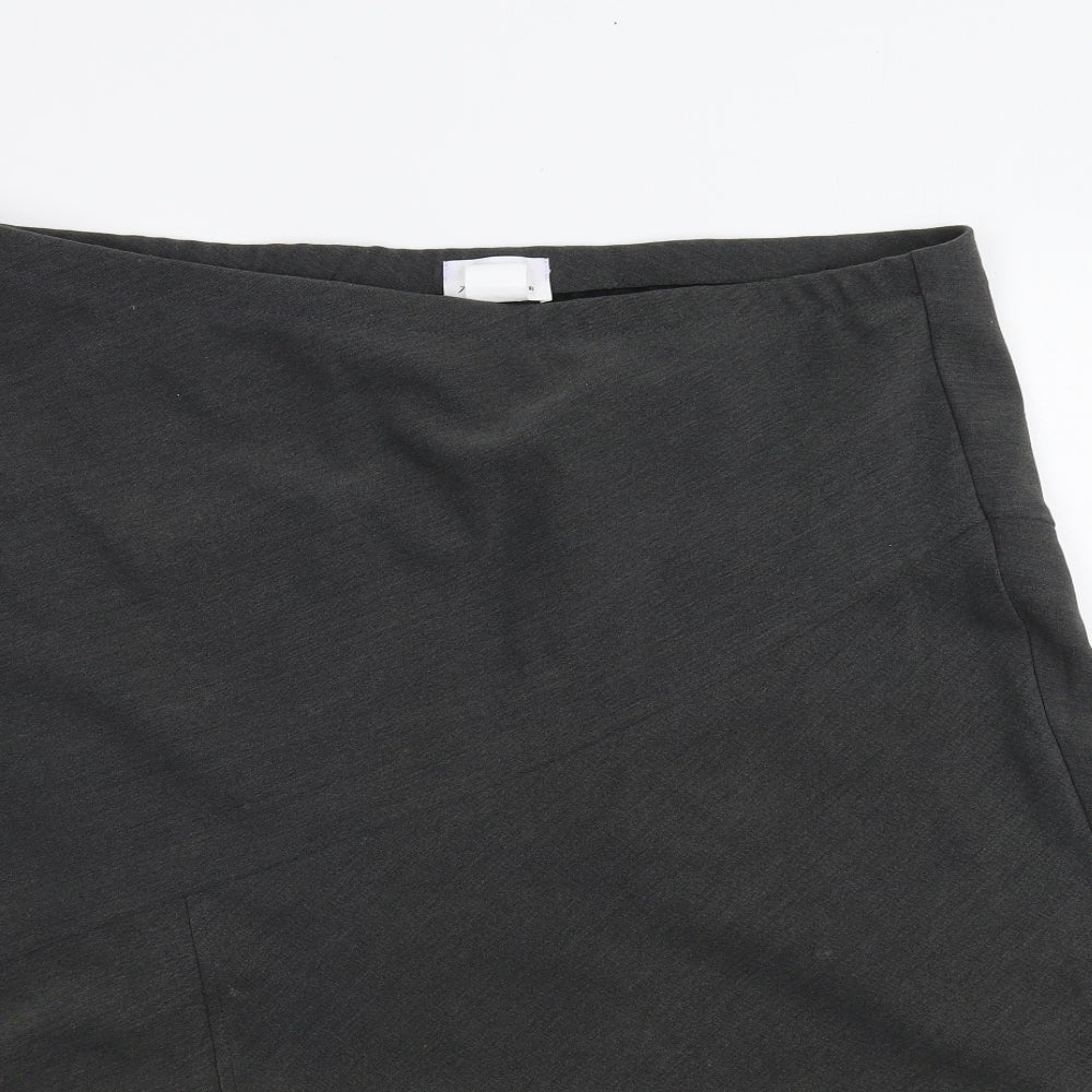 Afibel Womens Grey   A-Line Skirt Size 24